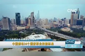 中国颁布24个国家职业技能标准视频封面