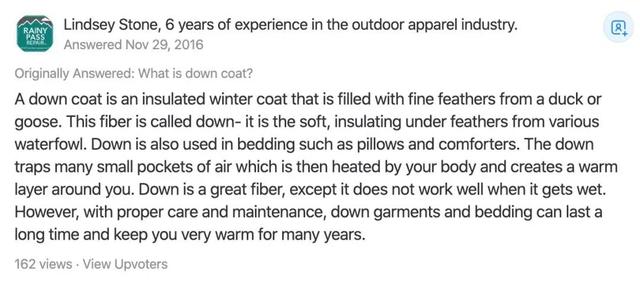 没想到“羽绒服”竟叫down coat！为啥有个down？