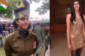 英姿飒爽！印度首位阅兵女指挥官亮相 颜值在线出身军人世家视频封面