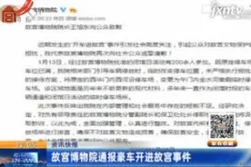 故宫博物院通报豪车开进故宫事件视频封面