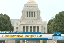 日本预测2020财年日本经济增长1.4%视频封面