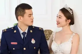 聊城消防员薛超磊：疫情结束后，我希望给她最好的婚礼图片