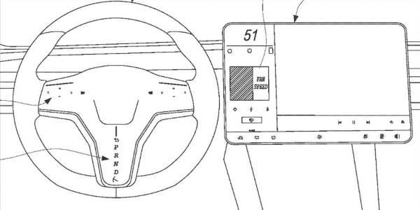 特斯拉被曝新专利：取消方向盘档杆，增加触屏