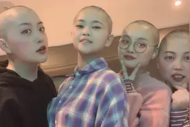网友泪目！4名90后女护士剃光头赴武汉支援：不哭！感觉太帅了！视频封面