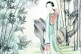 对镜品红楼图片