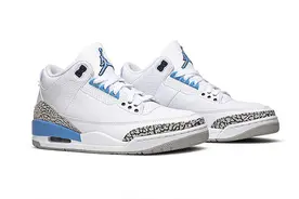 预售 2K 起，下月发售！北卡 AJ3“UNC”最新实物细节释出图片