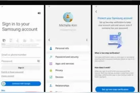 三星账户App用户被要求必须进行双因素认证图片