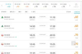 国内机票再次跌成“白菜价”，深圳飞重庆49元图片
