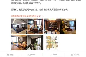 李佳琦1.3亿买上海豪宅？假的！这可能是开发商和明星的共生套路……图片