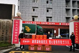 爱心鸡蛋暖“疫”线，德青源第二批捐赠物资运抵武汉图片