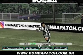 “囚王”实锤了？巴西一款足球游戏为小罗穿上囚服图片