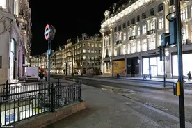 英媒实拍疫情下的伦敦：昔日繁华街道，如今行人寥寥图片