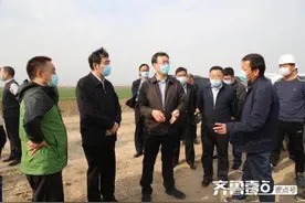 山东省水利厅调研组到博兴店子镇调研重点水利工程图片