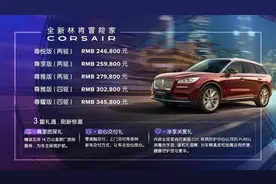 超高性价比 林肯冒险家Corsair国产上市图片