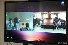 青岛医护人员在湖北〡青大附院援鄂医疗队与大后方专家组完成5G远程会诊图片