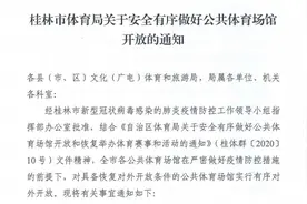 桂林公共体育场馆什么时候开放？官方刚刚发布通知图片