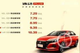 20天订单11559辆 逸动PLUS上市售价7.29万元起图片