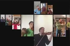德国班贝格交响乐团云合奏《欢乐颂》：驱散黑暗，带来光明图片