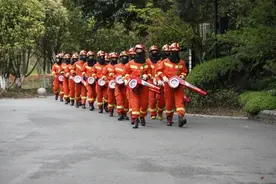 南通市消防救援支队开展森林火灾扑救实战演练图片
