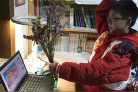 区实验小学四（5）班开展清明节网上祭扫教育活动图片