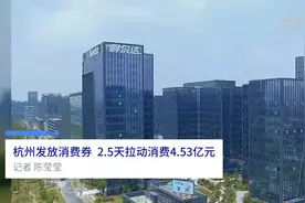 中国财富报道|杭州发放消费券，2.5天拉动消费4.53亿元视频封面