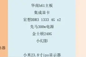 1500元带显示器装机？老平台看网课办公必备图片