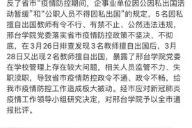 5名教师擅自因私出国：郭某鹏的教训全忘了？图片