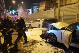 男子开名车酒驾6车连环撞 火烧车酿1死5伤图片