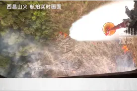 直击西昌山火扑救现场，直升机邛海取水灭火图片