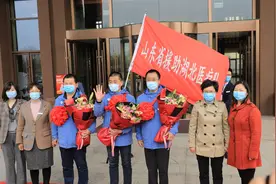 山东省立三院首批返鲁医疗队员结束隔离休整回家啦图片