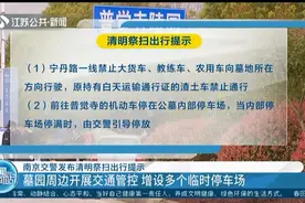 清明节期间墓园周边开展交通管控，南京交警发布清明祭扫出行提示视频封面