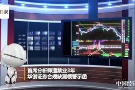 首席分析师遭禁业3年 华创证券合规缺漏领警示函视频封面