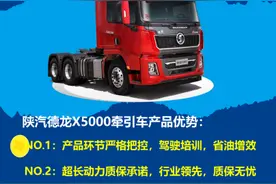 陕汽重卡：购标载物流神器德龙X5000，享TCO托管服务图片