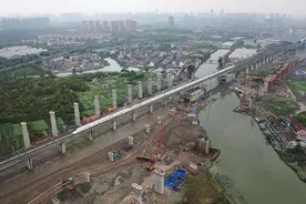 杭绍台高铁最新进展：整体工期过半 绍兴初现枢纽景象图片