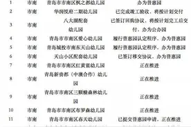 青岛四区85所配套幼儿园要整治 其中6所将成公办园43所将成普惠园图片
