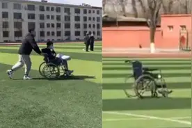 高三学子从轮椅上起立默哀：致敬英雄，我要站好这3分钟图片