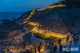 燕儿岛山公园海滨木栈道成青岛新“网红”打卡地 快去逛逛吧图片
