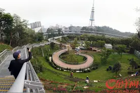 白云山麓湖越秀山连通工程“五一”正式开放图片