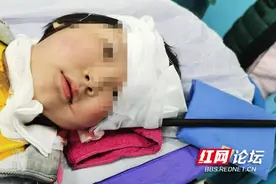 郴州女童玩耍摔成贯穿伤 网友：超长寒假，家长看好“熊”孩子图片