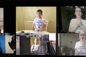 隔离病毒不隔离爱！俄罗斯小学生远程学习 线上为老师送惊喜图片