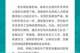 海信集团：网传海信定量裁员的信息数据并不属实图片