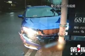 撞车后驾驶员一动不动 受伤了？不对，他在打呼噜图片