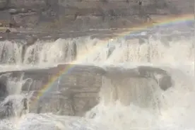 黄河干流水量大涨，壶口瀑布现瀑布群景观视频封面