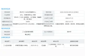 总投资3亿元，郑州二七区将建全民健身中心，占地约165亩图片