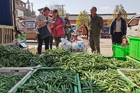 大石板社区昂首奔小康图片