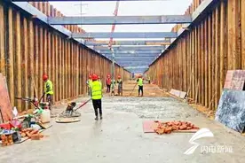 全力以赴攻坚 高标准建设——济宁曲阜市大阖路综合管廊工程项目建设加快推进图片