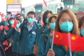 武汉天河机场保障最后一批地方援鄂医疗队凯旋图片