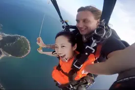 建德航空小镇今日迎来疫情后的高空首跳，这样3300米的“刺激”你敢体验吗？图片