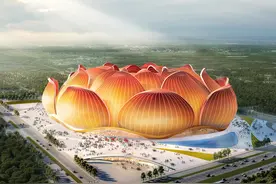 广州开建的世界最大专业足球场，为何用了莲花造型？图片