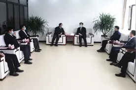 县委书记王峰会见国网山东电力公司聊城供电公司客人图片